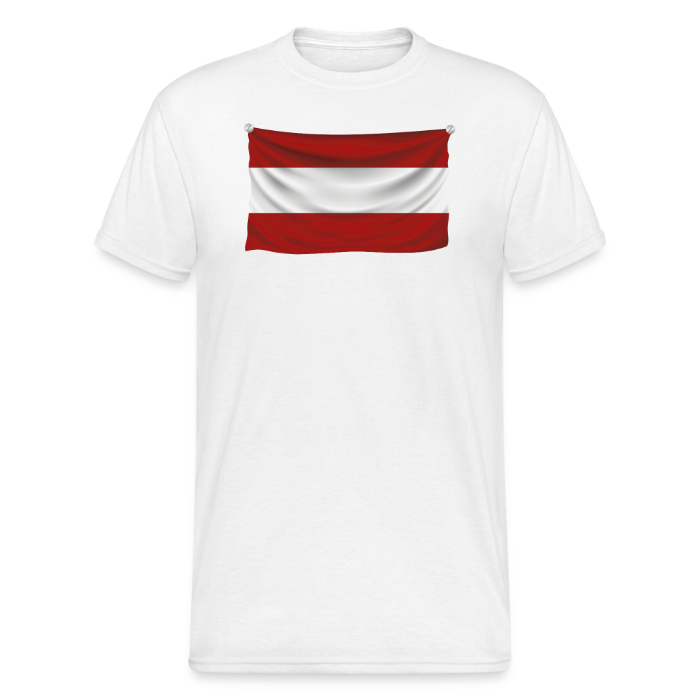 SSW1544 Tshirt Flagge Österreich - weiß