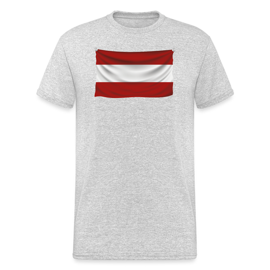 SSW1544 Tshirt Flagge Österreich - Grau meliert