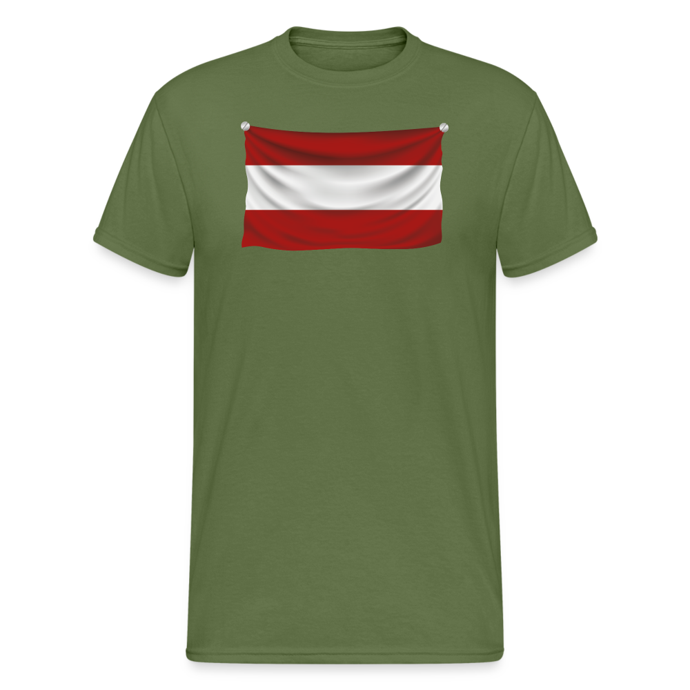 SSW1544 Tshirt Flagge Österreich - Militärgrün