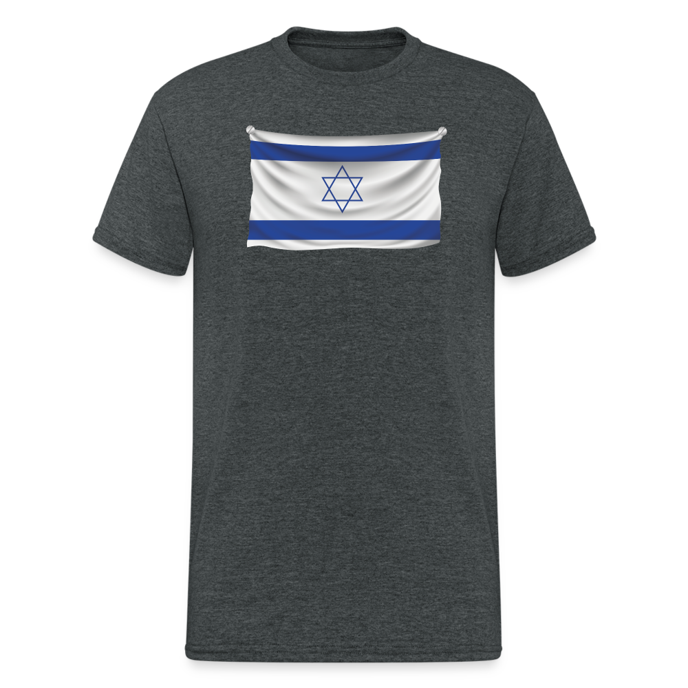 SSW1545 Tshirt Flag Israel - Dunkelgrau meliert
