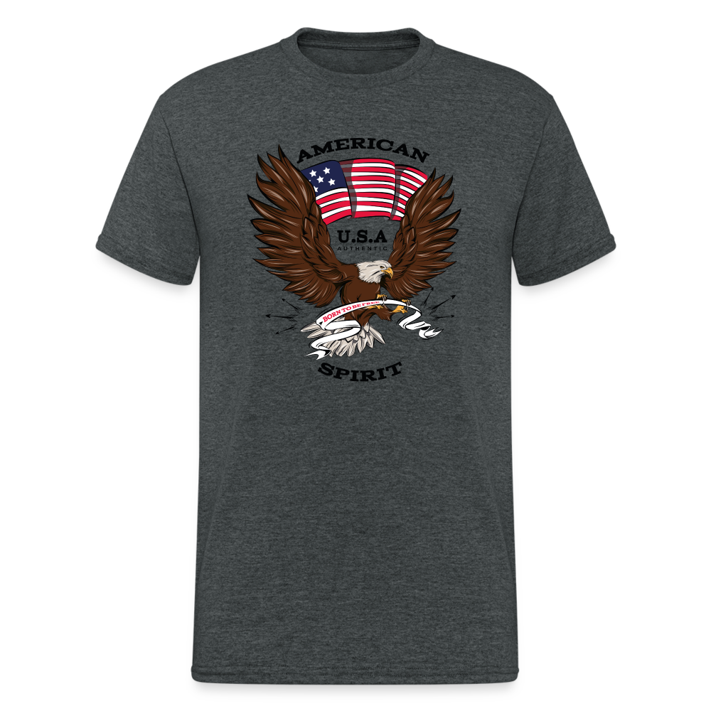 SSW1546 Tshirt American spirit - Dunkelgrau meliert