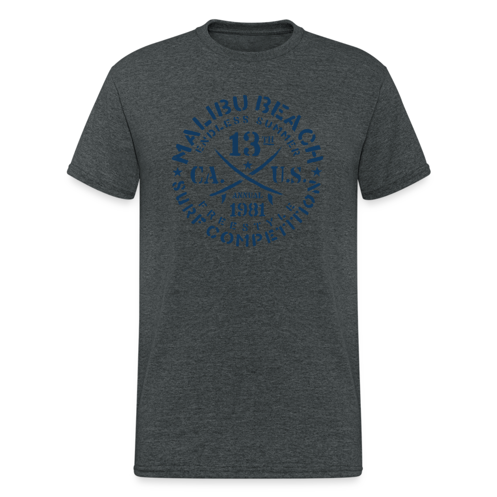 SSW1551 Tshirt Surf Label - Dunkelgrau meliert
