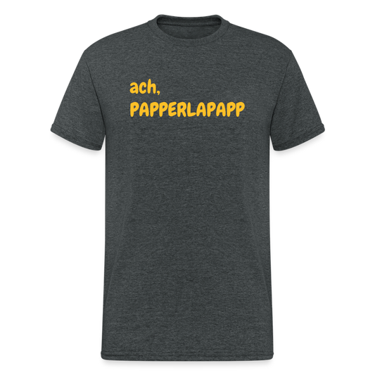SSW1563 Tshirt ach, PAPPERLAPAPP - Dunkelgrau meliert