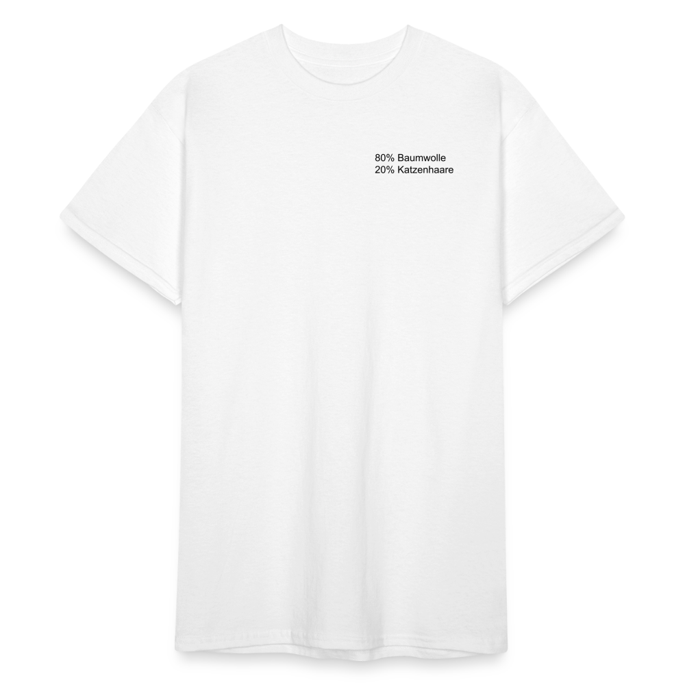 SSW1566 Tshirt 80% Baumwolle 20% Katzenhaare - weiß