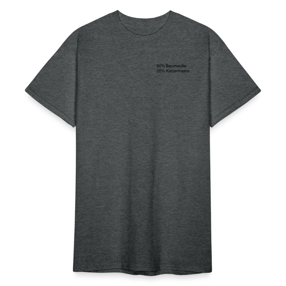 SSW1566 Tshirt 80% Baumwolle 20% Katzenhaare - Dunkelgrau meliert