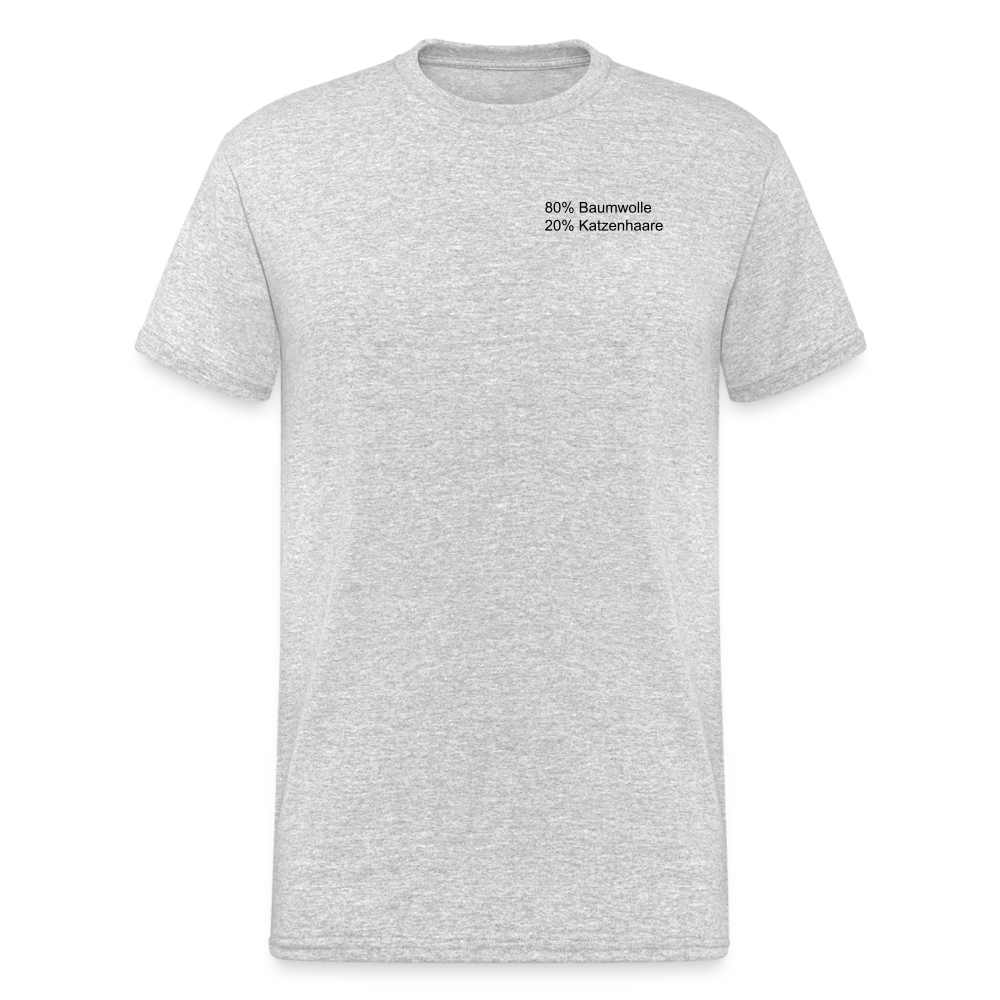 SSW1566 Tshirt 80% Baumwolle 20% Katzenhaare - Grau meliert
