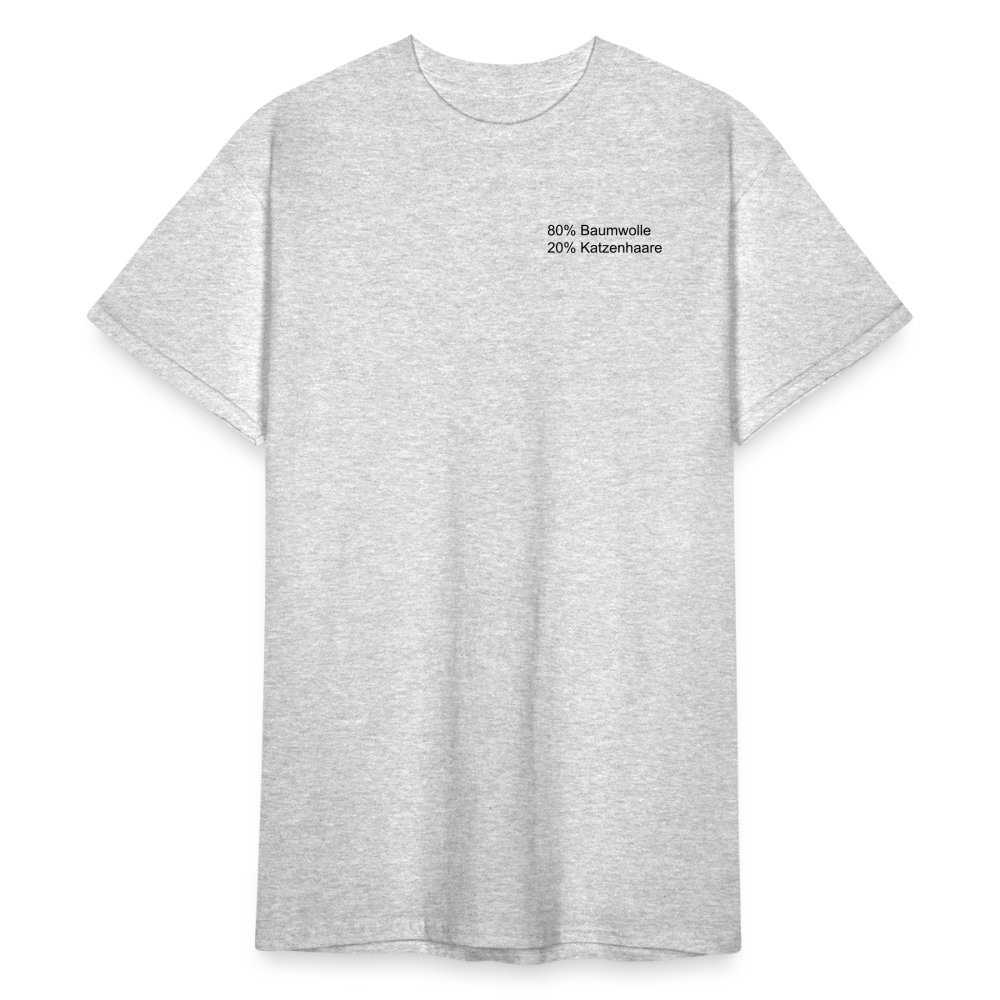 SSW1566 Tshirt 80% Baumwolle 20% Katzenhaare - Grau meliert
