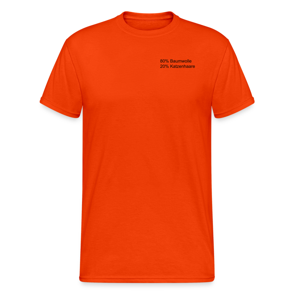 SSW1566 Tshirt 80% Baumwolle 20% Katzenhaare - kräftig Orange