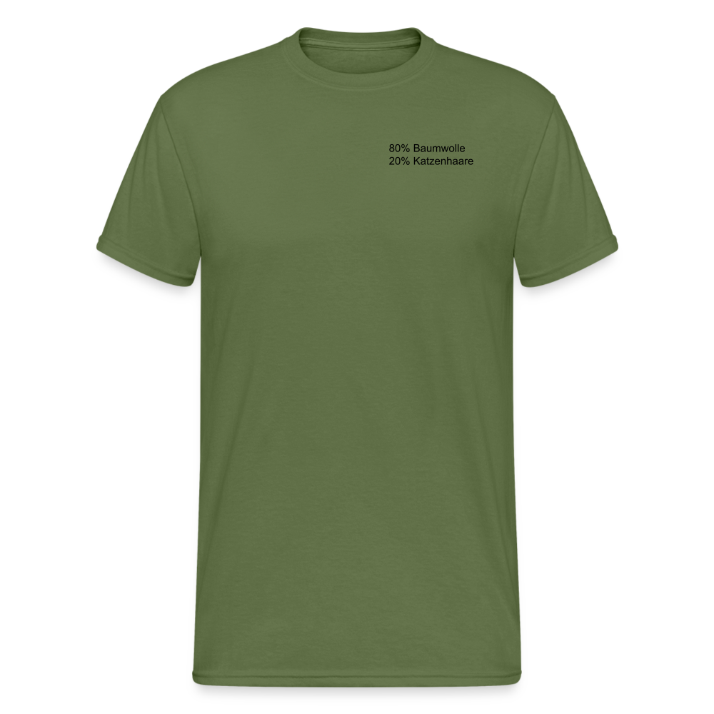 SSW1566 Tshirt 80% Baumwolle 20% Katzenhaare - Militärgrün