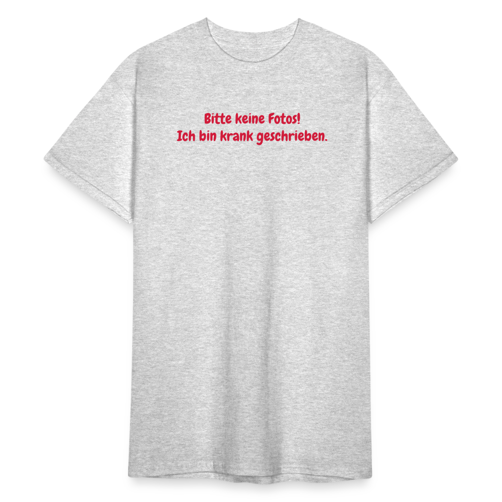SSW1567 Tshirt Bitte keine Fotos! Ich bin krank geschrieben. - Grau meliert
