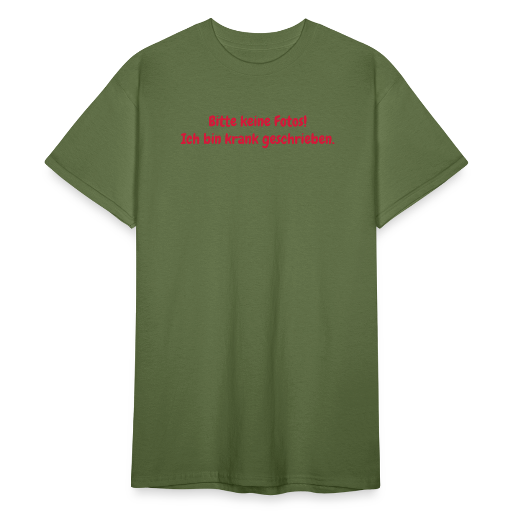 SSW1567 Tshirt Bitte keine Fotos! Ich bin krank geschrieben. - Militärgrün