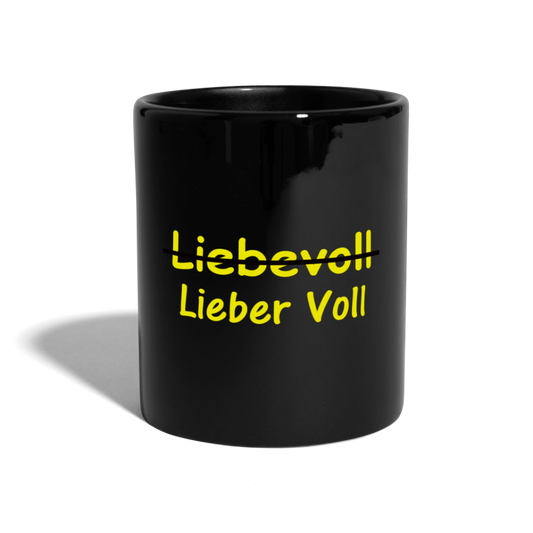 SSW1571 Kaffeebecher Liebevoll - Schwarz