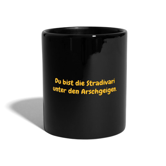 SSW1576 Kaffeebecher Du bist die Stradivari unter den Arschgeigen. - Schwarz
