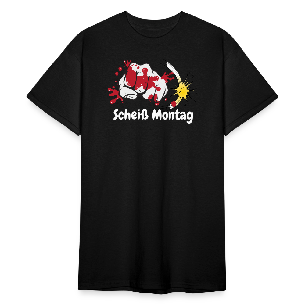 SSW1585 Tshirt Scheiß Montag - Schwarz