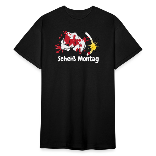 SSW1585 Tshirt Scheiß Montag - Schwarz