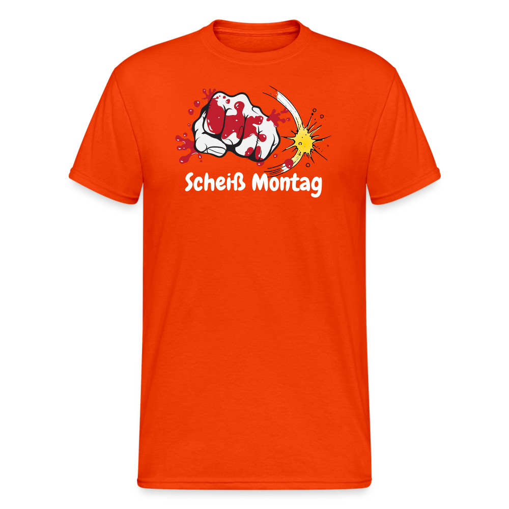 SSW1585 Tshirt Scheiß Montag - kräftig Orange