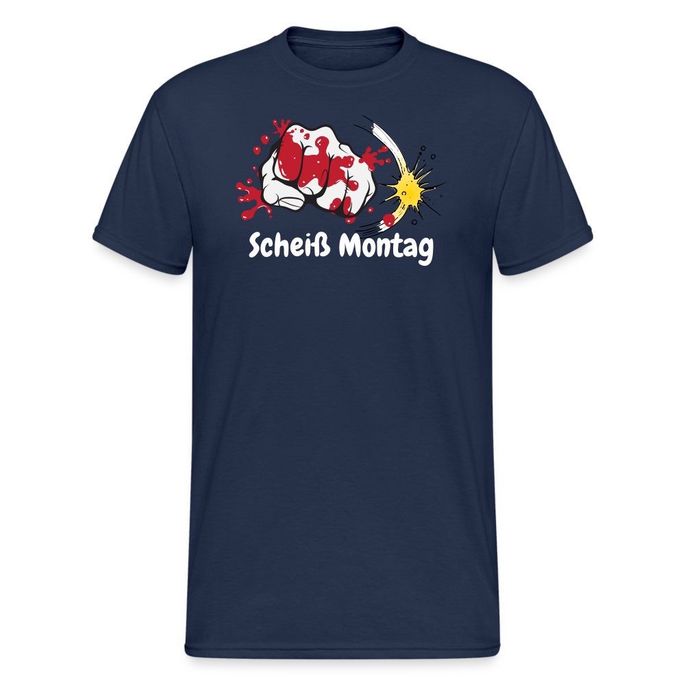 SSW1585 Tshirt Scheiß Montag - Navy