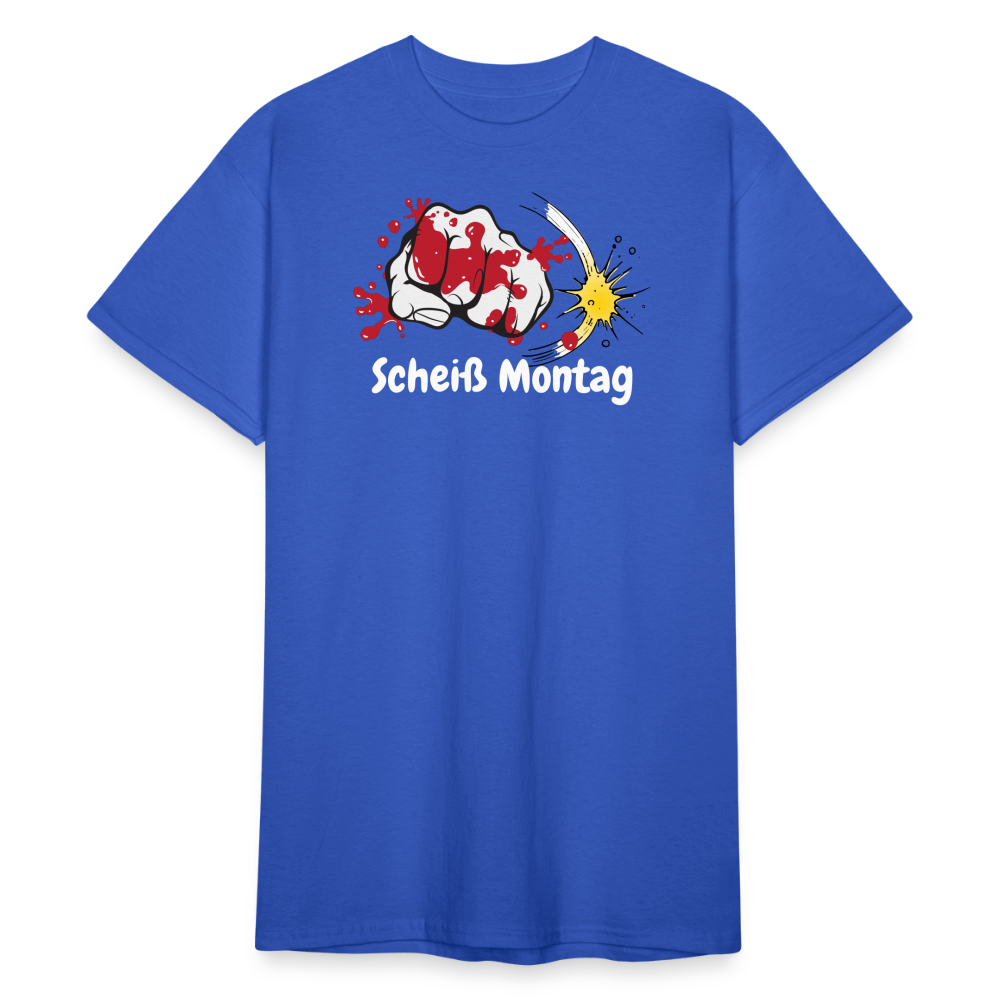SSW1585 Tshirt Scheiß Montag - Königsblau
