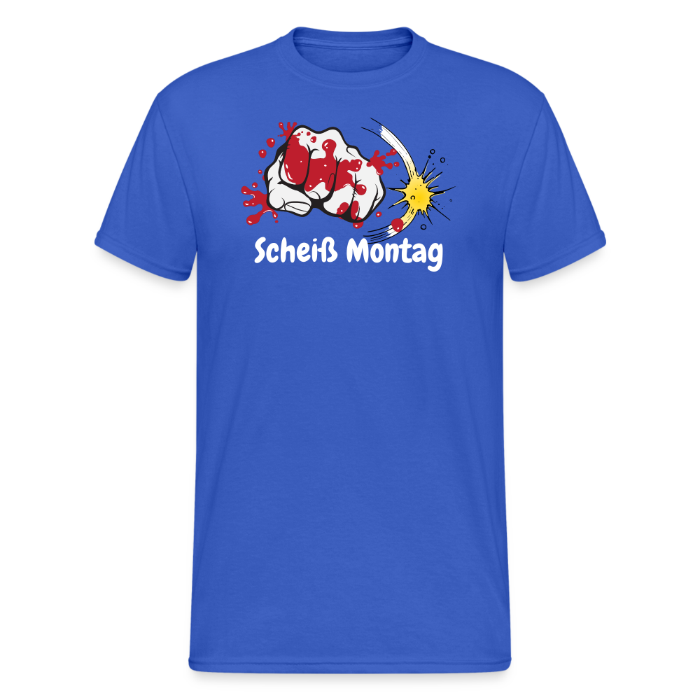 SSW1585 Tshirt Scheiß Montag - Königsblau