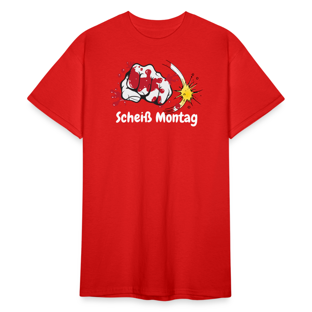 SSW1585 Tshirt Scheiß Montag - Rot