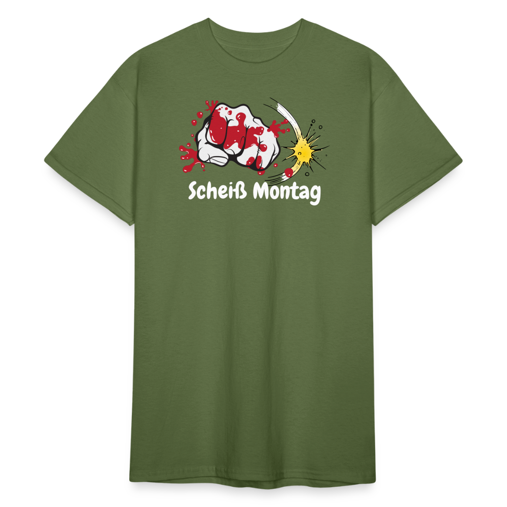 SSW1585 Tshirt Scheiß Montag - Militärgrün
