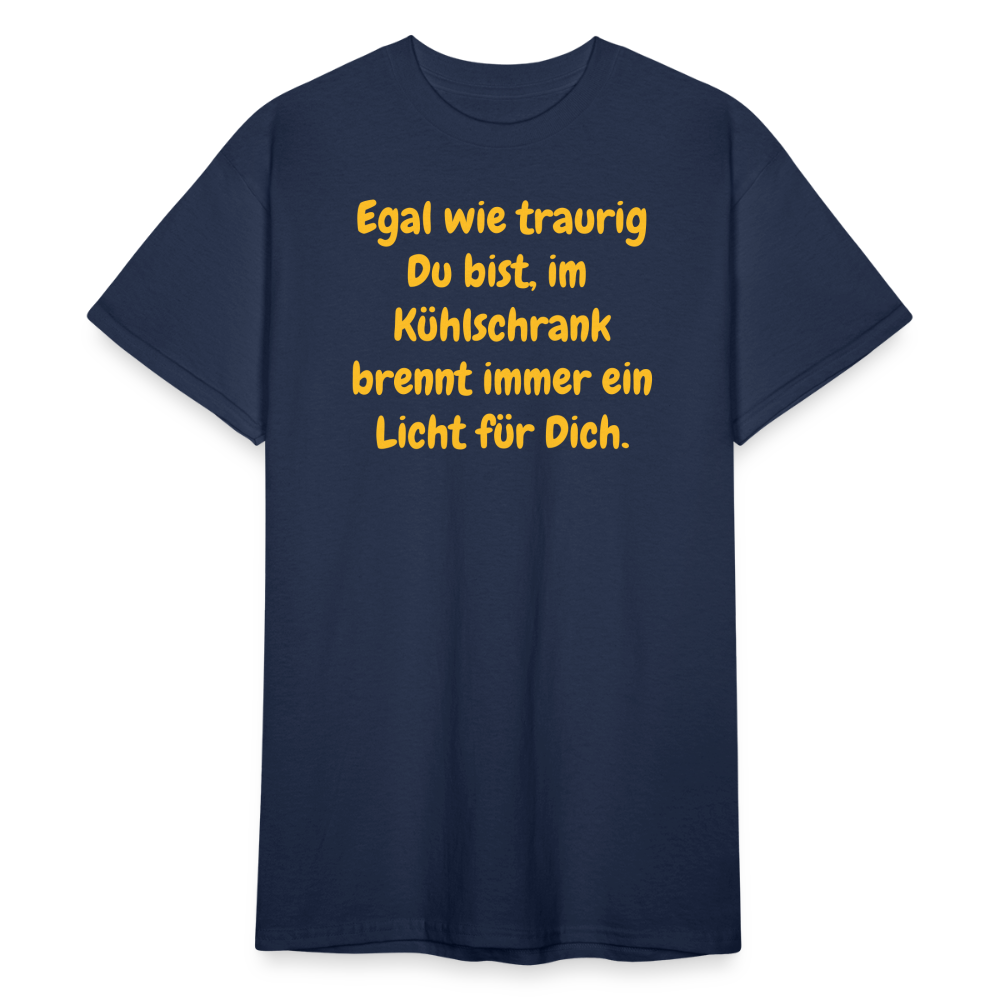 SSW1589 Tshirt Du bist, im Kühlschrank brennt immer ein Licht für Dich. - Navy