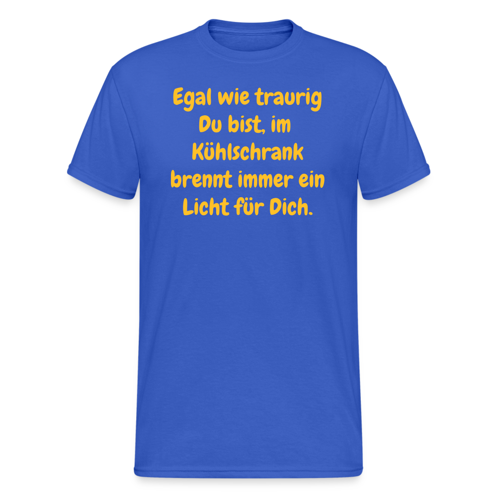 SSW1589 Tshirt Du bist, im Kühlschrank brennt immer ein Licht für Dich. - Königsblau