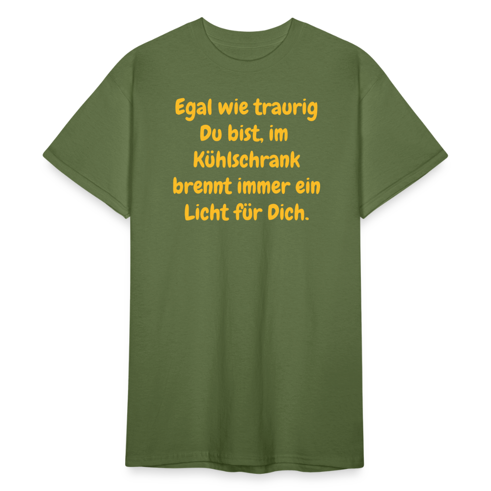 SSW1589 Tshirt Du bist, im Kühlschrank brennt immer ein Licht für Dich. - Militärgrün