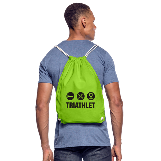 Turnbeutel Triathlet - Neongrün