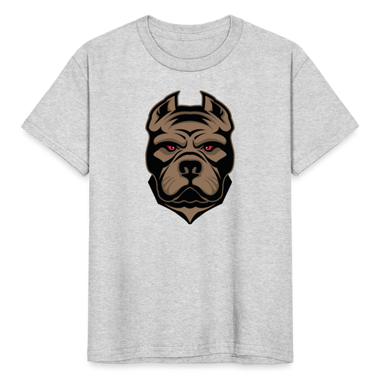 SSW1594 Kinder Tshirt Hund 1 - Grau meliert