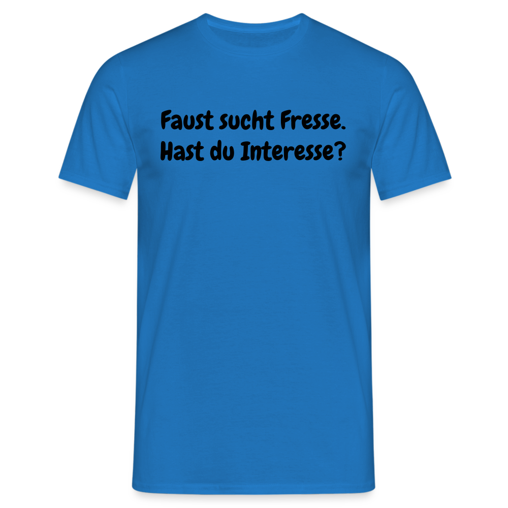 SSW1605 Tshirt Faust sucht Fresse. Hast du Interesse? - Royalblau
