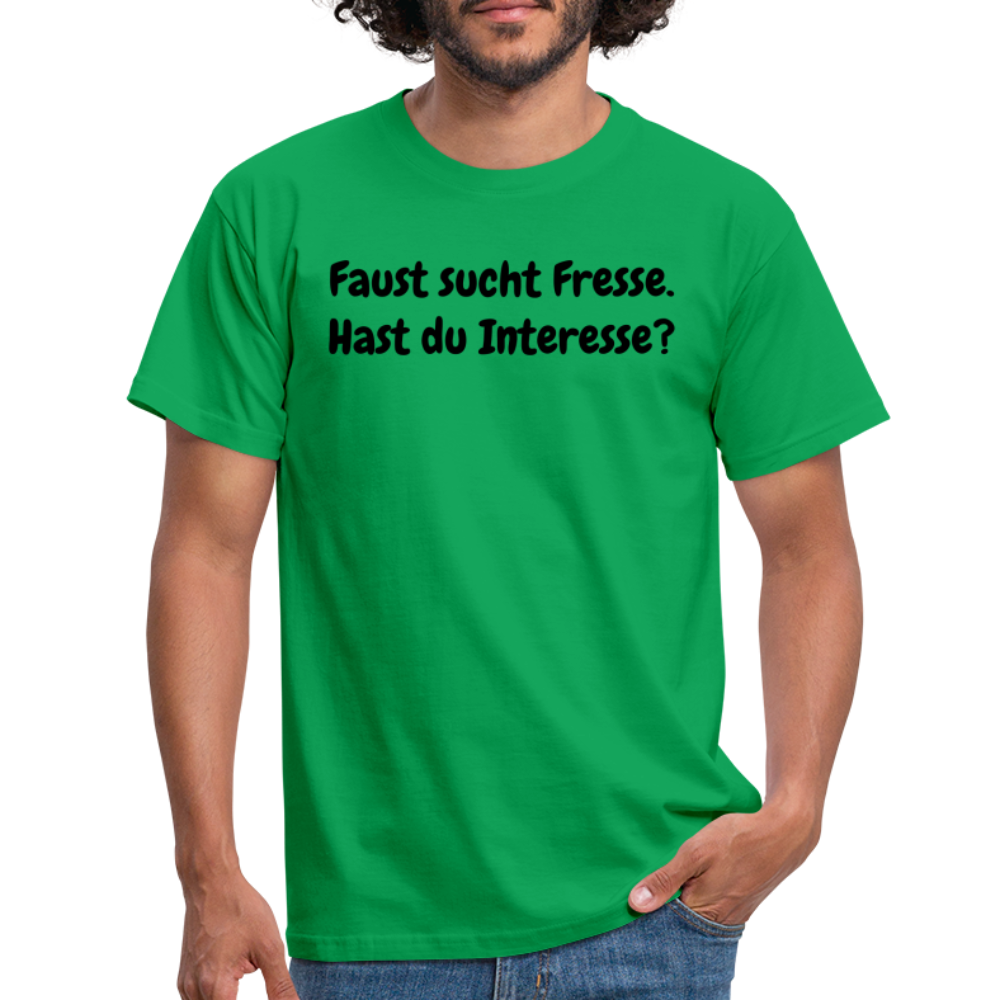 SSW1605 Tshirt Faust sucht Fresse. Hast du Interesse? - Kelly Green