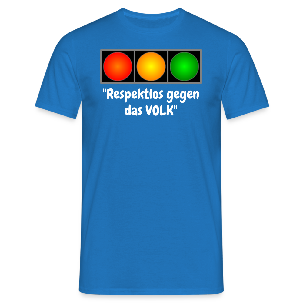 SSW1617 Tshirt "Respektlos gegen das VOLK" - Royalblau