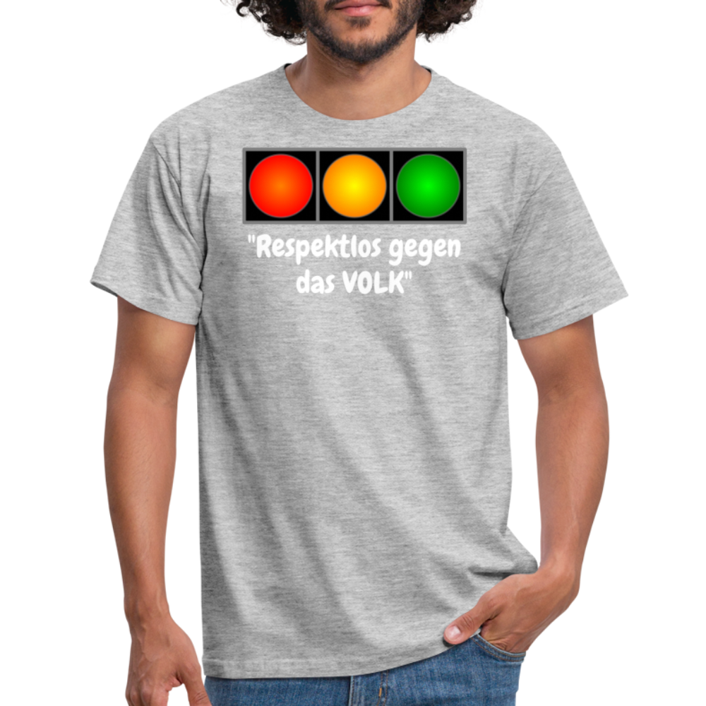 SSW1617 Tshirt "Respektlos gegen das VOLK" - Grau meliert