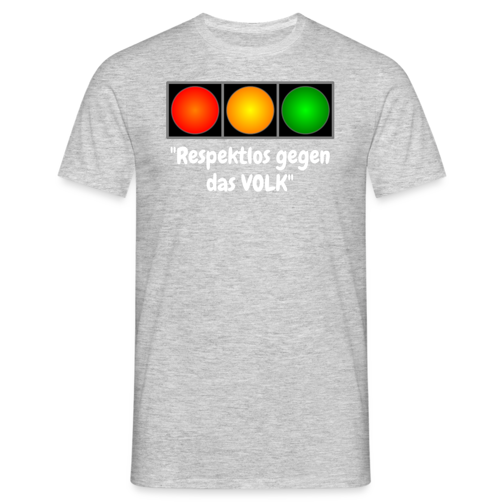 SSW1617 Tshirt "Respektlos gegen das VOLK" - Grau meliert