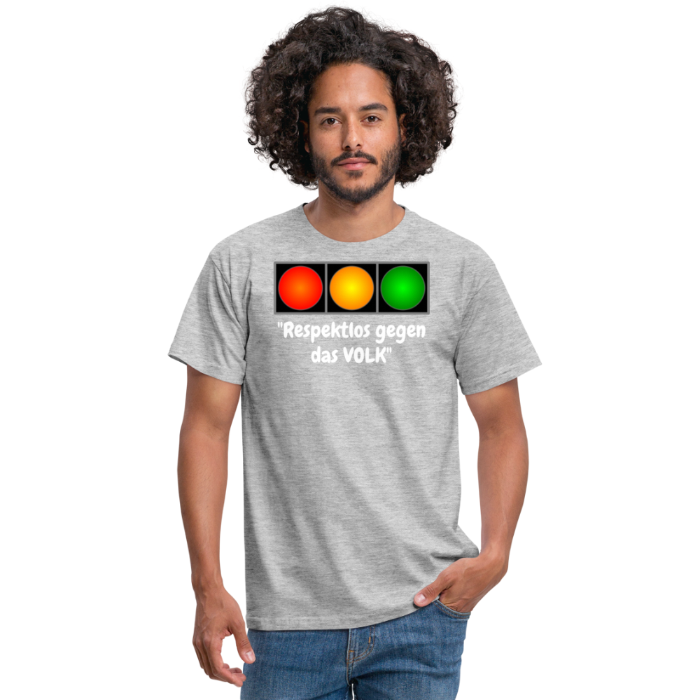 SSW1617 Tshirt "Respektlos gegen das VOLK" - Grau meliert