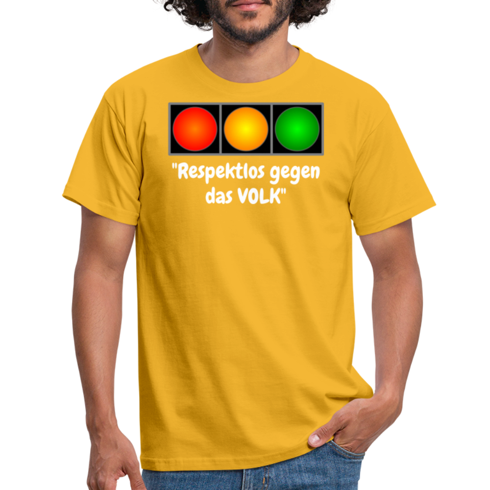 SSW1617 Tshirt "Respektlos gegen das VOLK" - Gelb