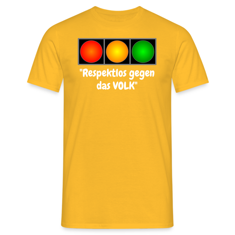 SSW1617 Tshirt "Respektlos gegen das VOLK" - Gelb