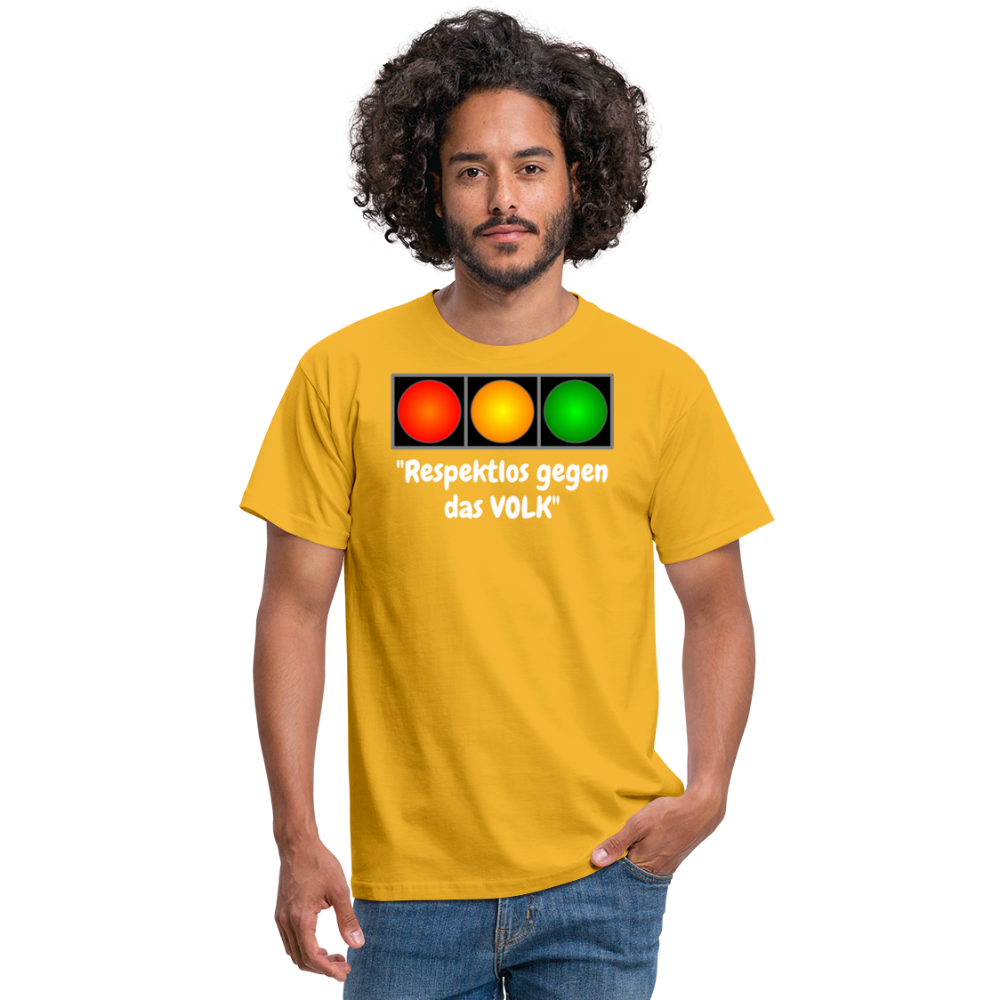 SSW1617 Tshirt "Respektlos gegen das VOLK" - Gelb