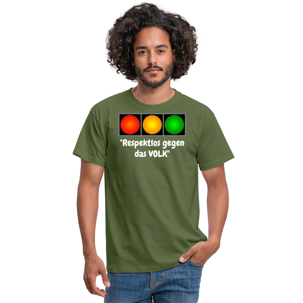 SSW1617 Tshirt "Respektlos gegen das VOLK" - Militärgrün