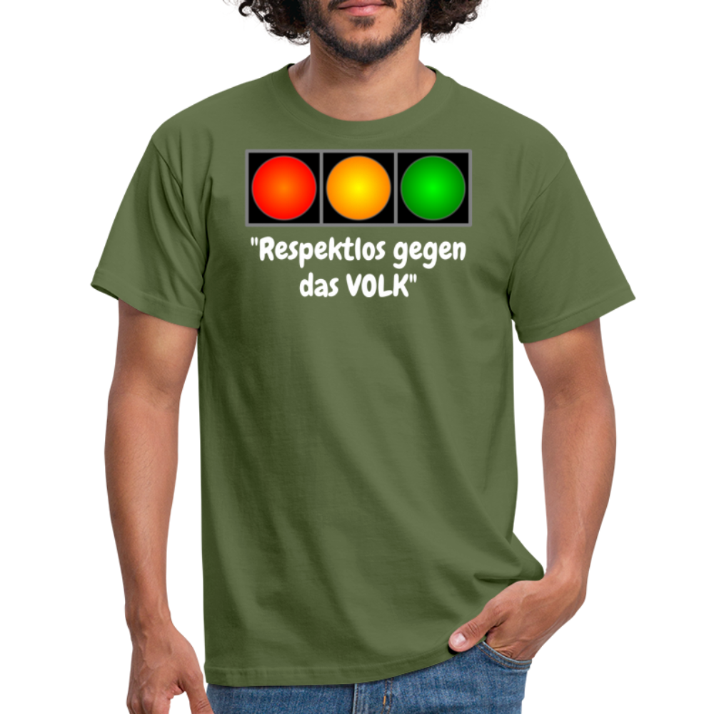 SSW1617 Tshirt "Respektlos gegen das VOLK" - Militärgrün