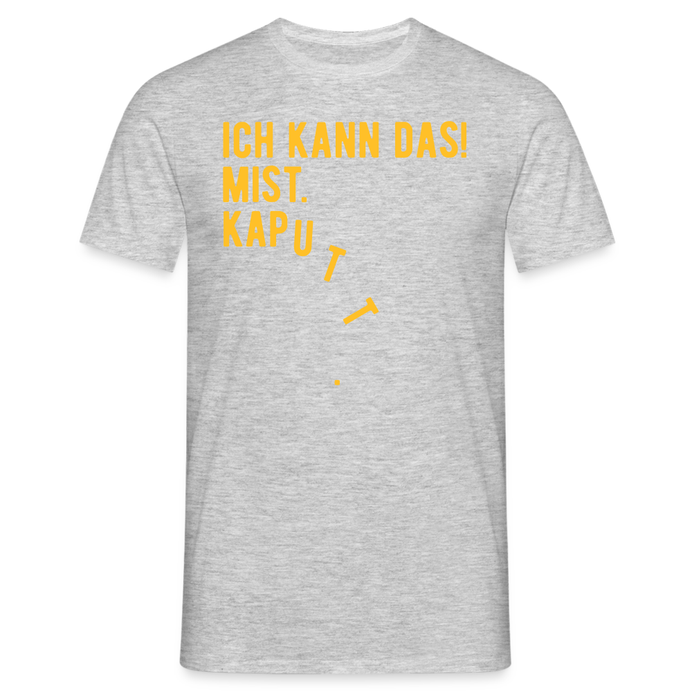 SSW1619 Tshirt ICH KANN DAS! MIST. KAPUTT - Grau meliert
