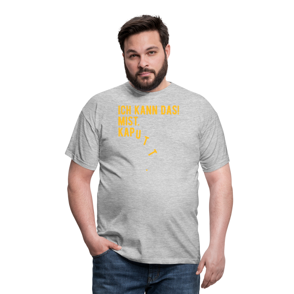 SSW1619 Tshirt ICH KANN DAS! MIST. KAPUTT - Grau meliert