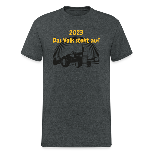 SSW1622 Tshirt 2023 Das Volk steht auf - Dunkelgrau meliert