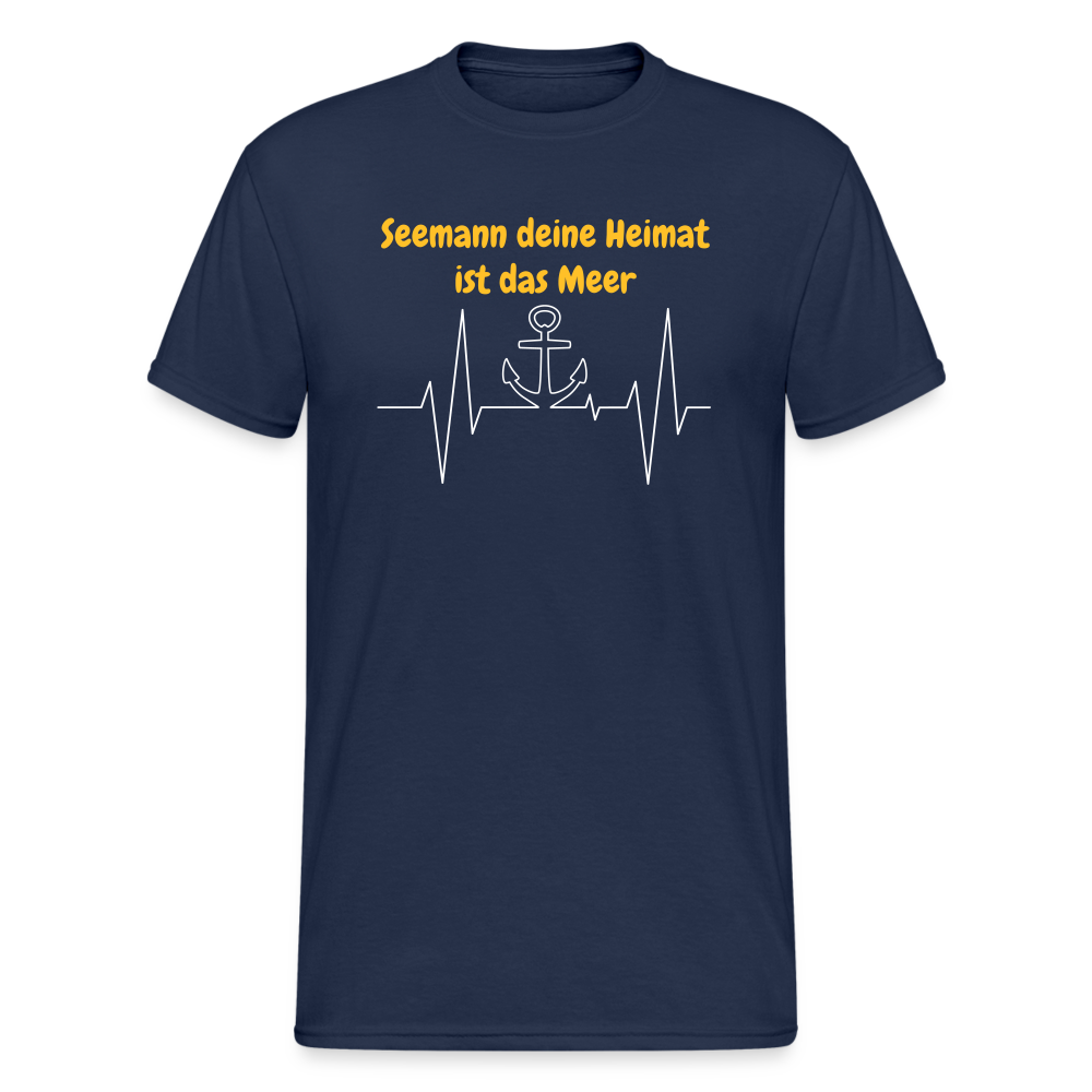 SSW1623 Tshirt Seemann deine Heimat ist das Meer - Navy