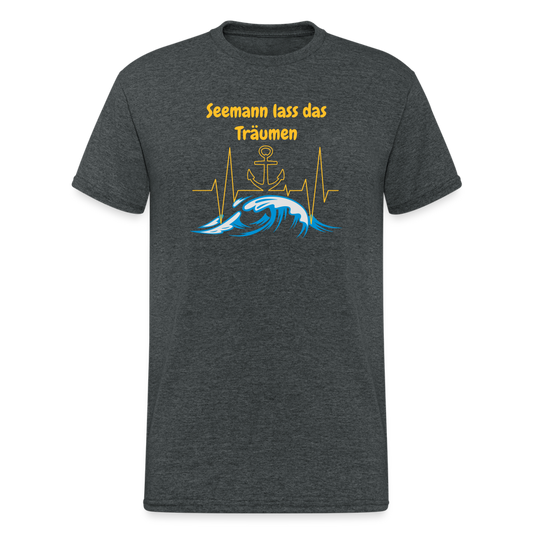 SSW1624 Tshirt Seemann lass das Träumen - Dunkelgrau meliert