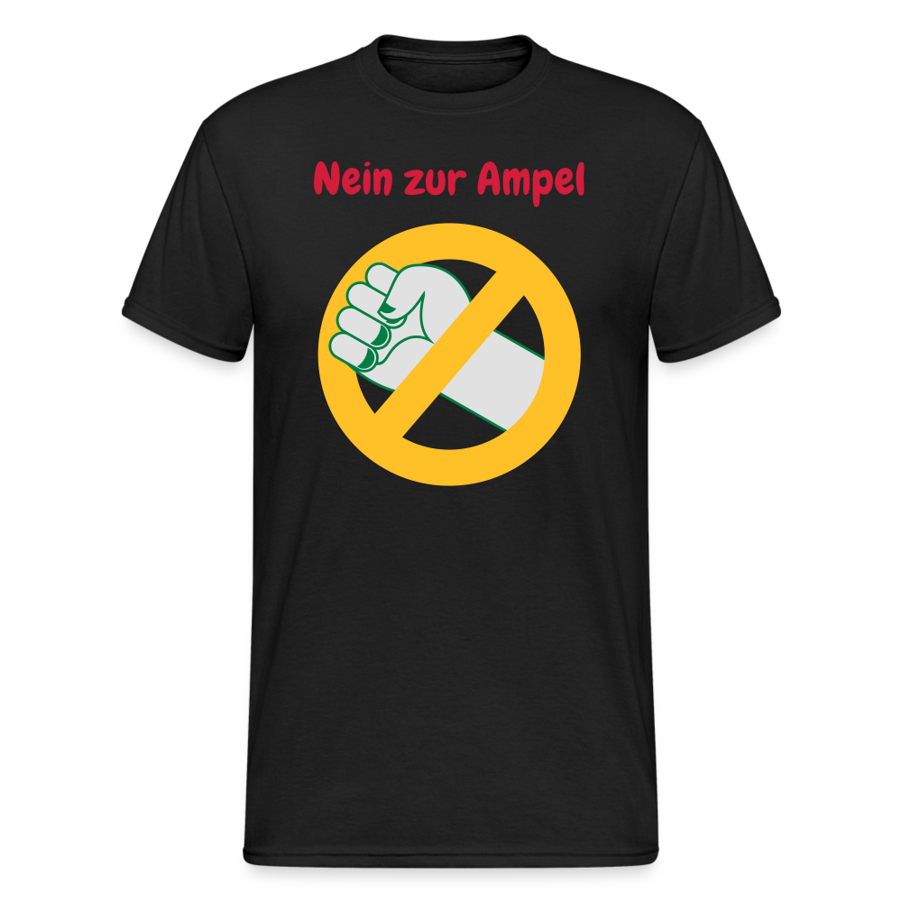 SSW1625 Tshirt Nein zur Ampel - Schwarz