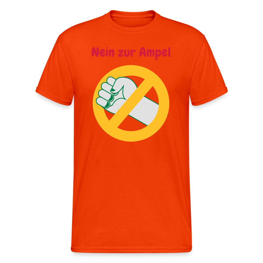 SSW1625 Tshirt Nein zur Ampel - kräftig Orange