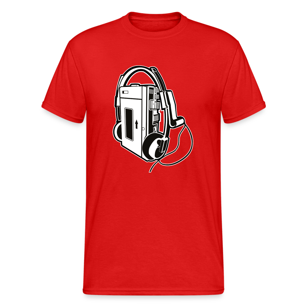 SSW1632 Tshirt Alte Schule Walkman - Rot