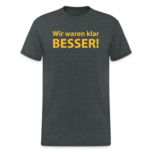 SSW1656 Tshirt Klar besser - Dunkelgrau meliert